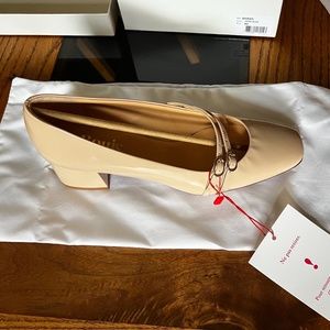 Rouje 2022 BABIES Heels in Beige - Brand New